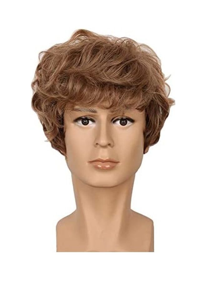 yuehong Curly Hair Extension Brown 8inch 