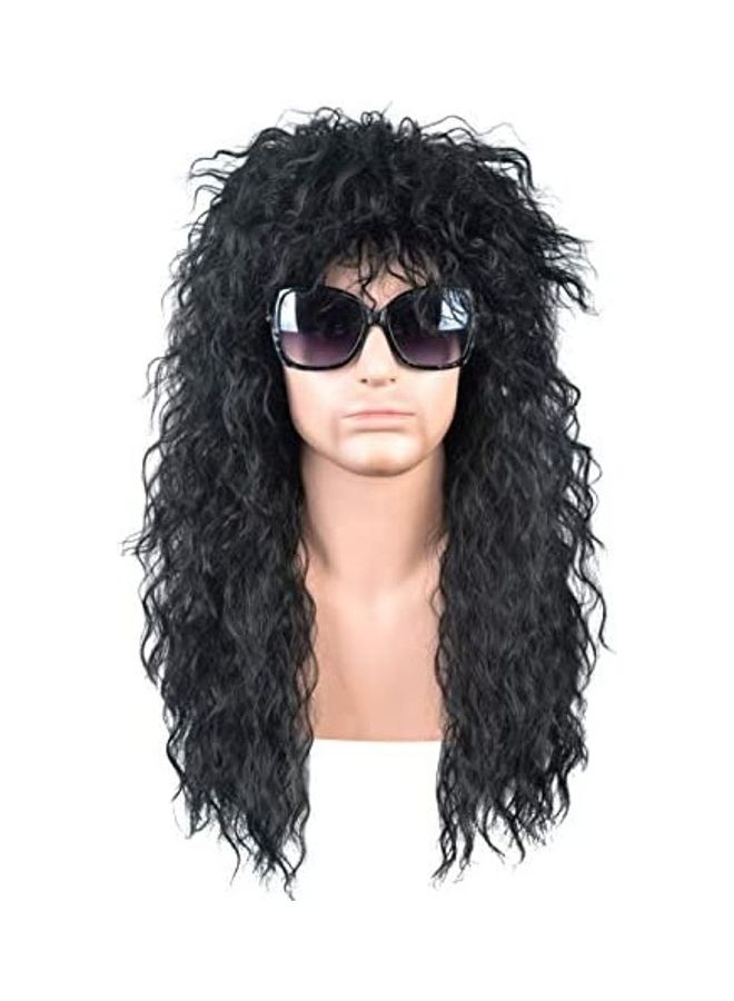 SiYi Rocker Hair Wig Black 8inch 