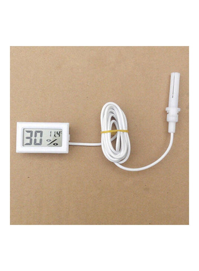 Digital Thermometer Hygrometer White