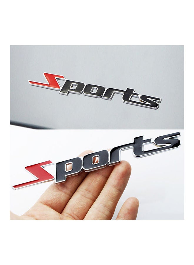 3D Metal Sport Logo Pattern Badge Sticker - Image 1