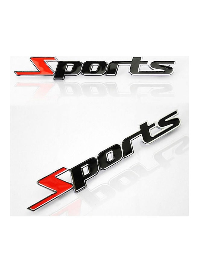 3D Metal Sport Logo Pattern Badge Sticker - Image 3