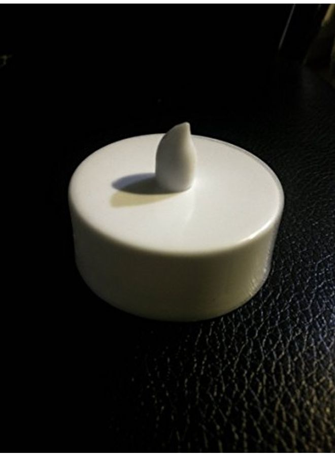 12-Piece Flameless LED Tea Light Candles White - Image 3