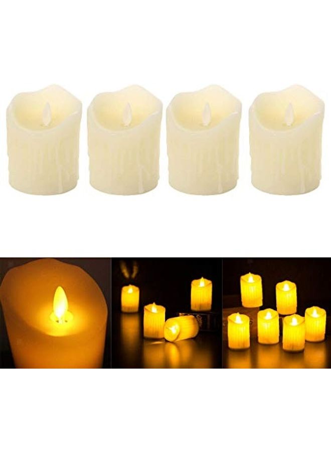 Generic - Set of 4 Smokeless and Flameless Led Candle Multicolour - Image 1