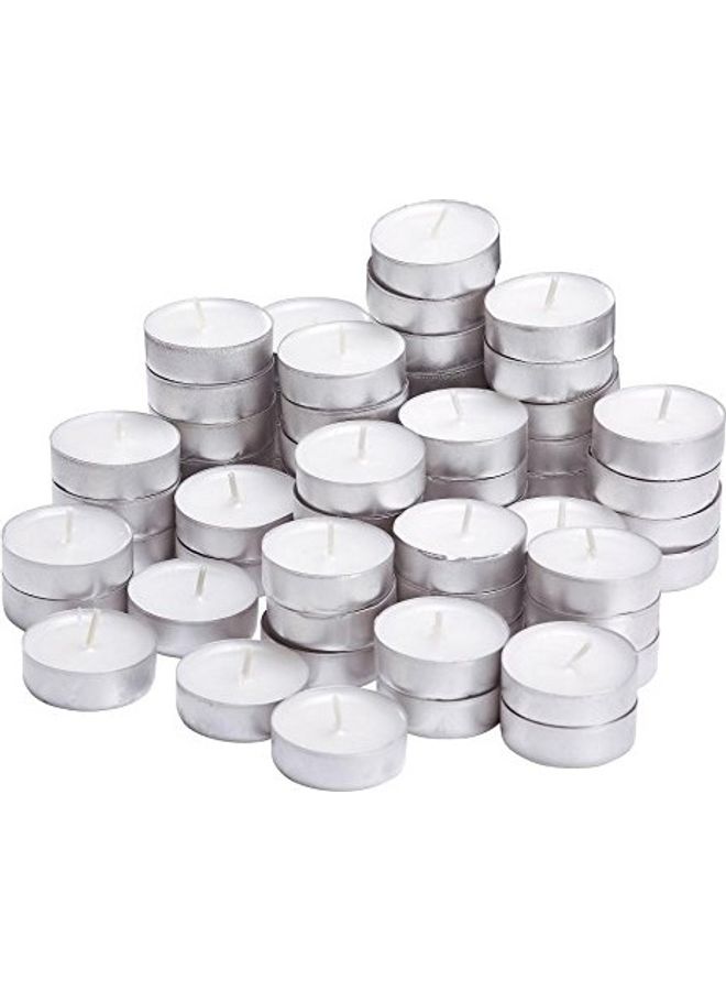 100-Piece Tealight Candle White - Image 1