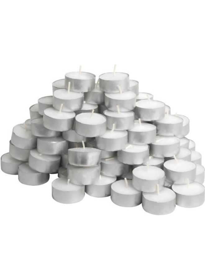 100-Piece Tealight Candle White - Image 2