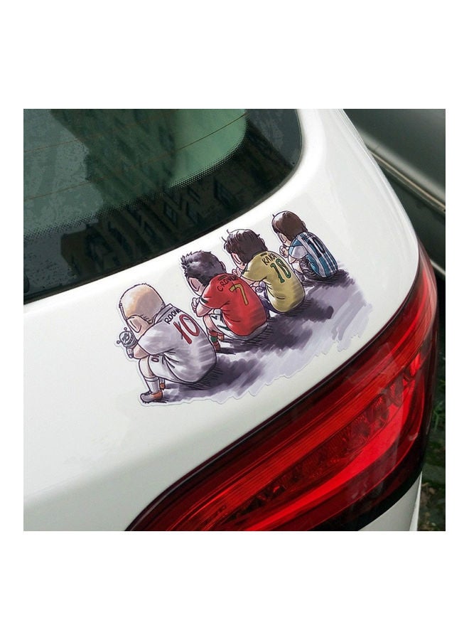 Generic Cartoon Sportsman Back View Sticker  - Image 3