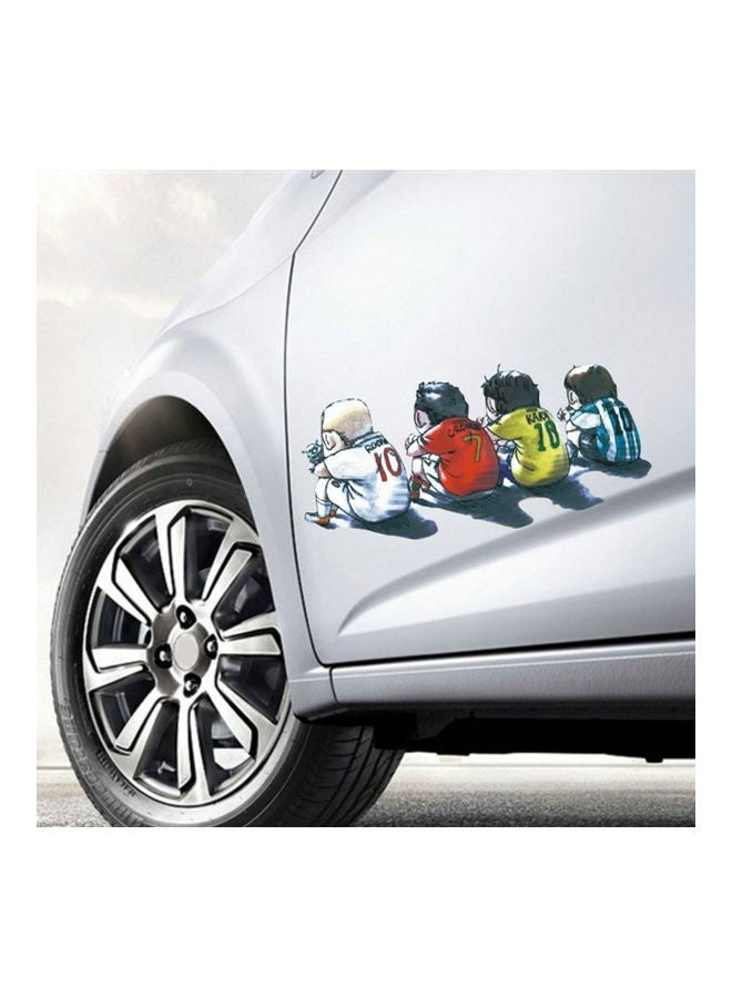 Generic Cartoon Sportsman Back View Sticker  - Image 4