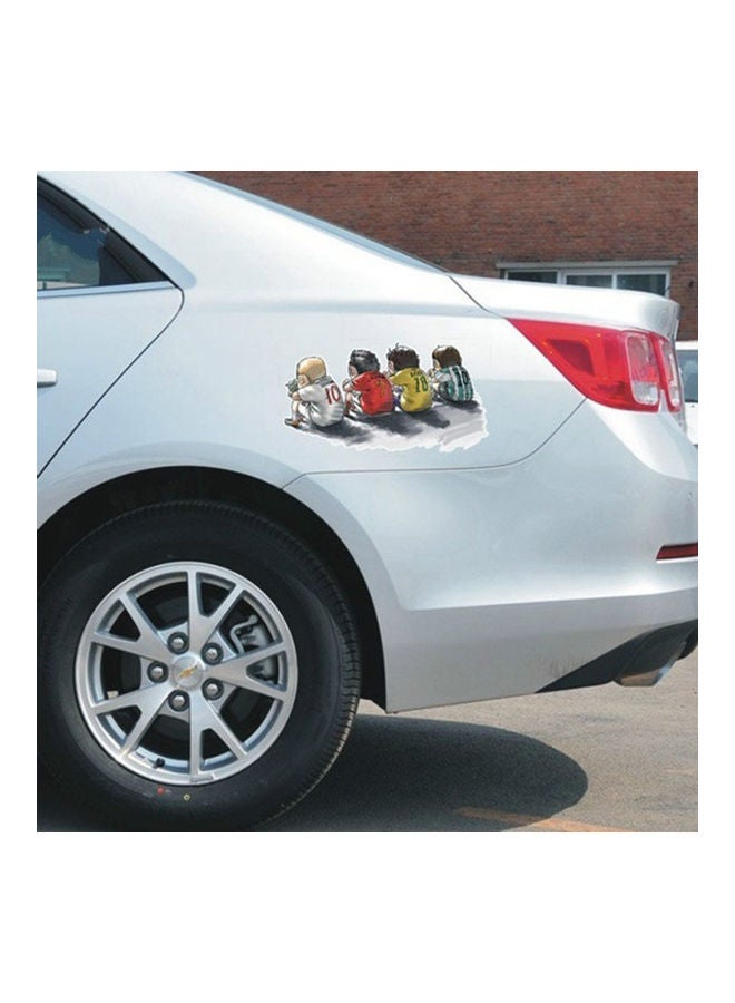 Generic Cartoon Sportsman Back View Sticker  - Image 5