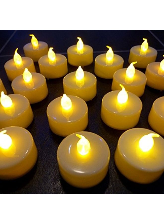 Generic LED Tea Light Candles - Box of 24 Yellow  - Image 1