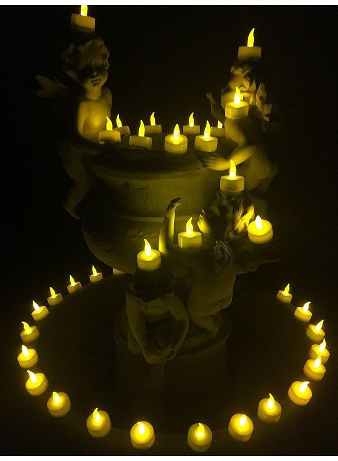 Generic LED Tea Light Candles - Box of 24 Yellow  - Image 2