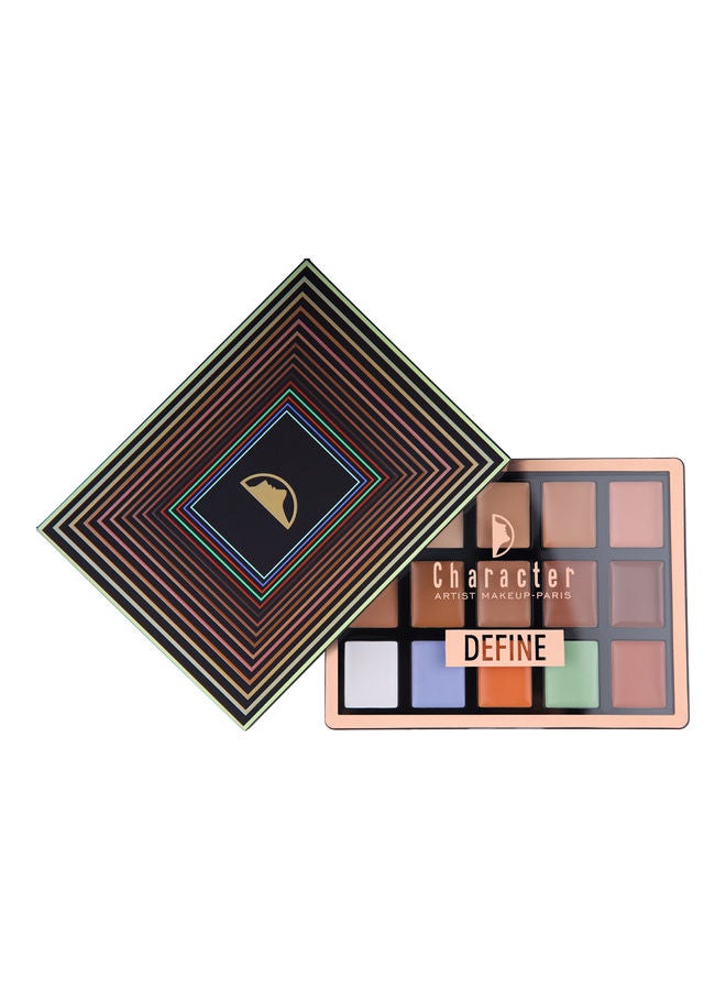 Character - 15-Shade Face Define Palette Multicolour - Image 1