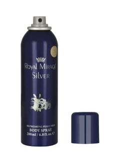 ROYAL MIRAGE Silver Body Spray 200ml  - Image 3