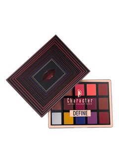 Character 15-Shade Lip Define Palette Multicolour  - Image 1