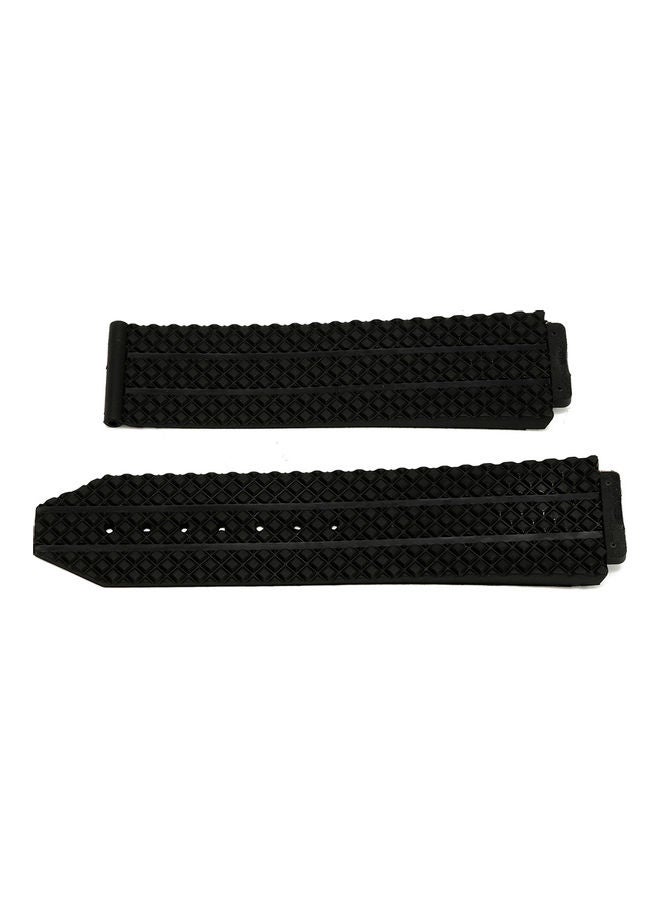 Generic - Hublot Big Bang's Replacement Strap Black/Silver - Image 1