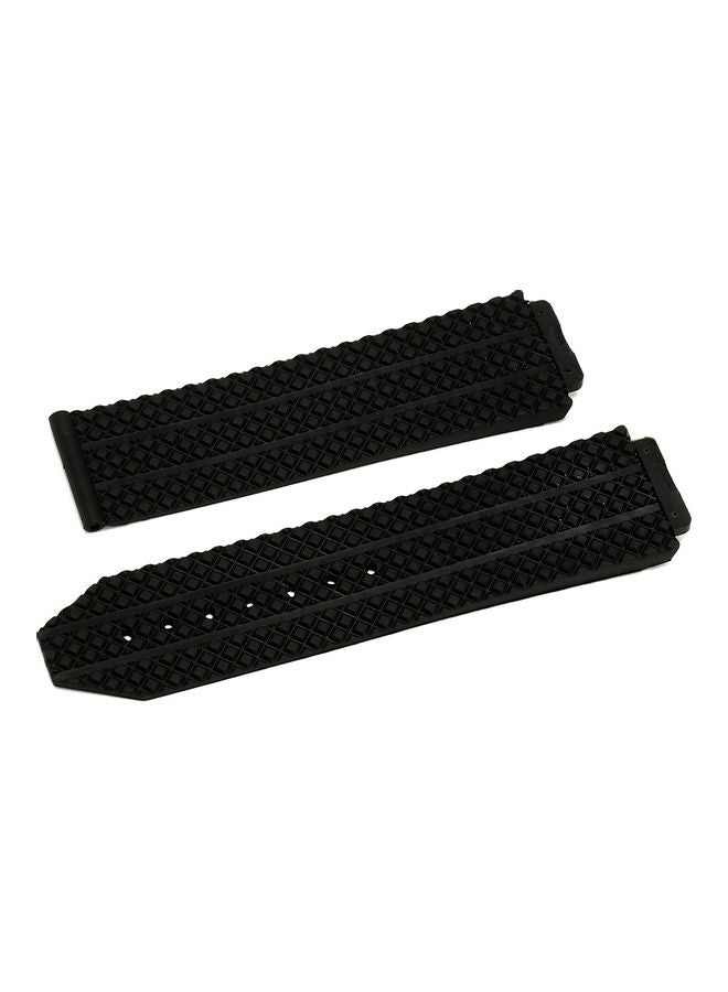 Generic - Hublot Big Bang's Replacement Strap Black/Silver - Image 1