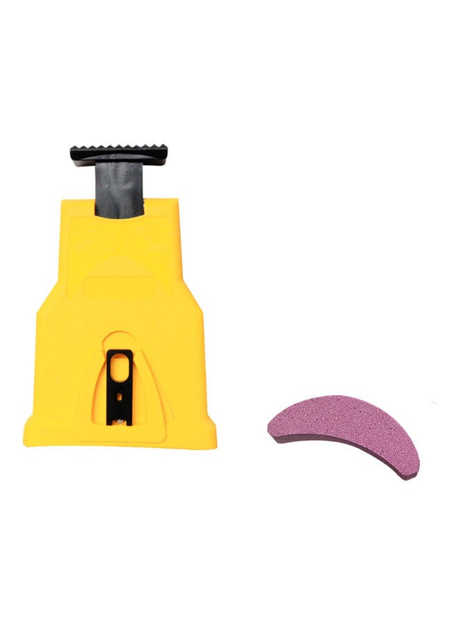 Generic Chain Saw Sharpening Tool With Sand Yellow/Black/Pink  - Image 1