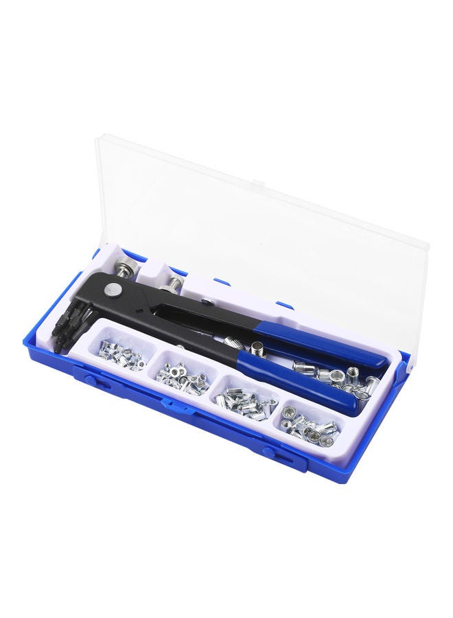 86-Piece Rivet Nut Tool Kit Set With Storage Box Blue/Black/Silver  - Image 4