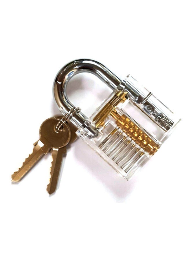 20-Piece Padlock Key Training Set Clear/Gold/Silver 15x5x13cm - Image 3