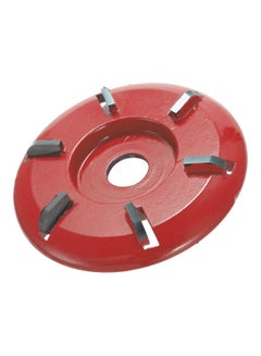 Six-Tooth Electric Woodcarving Disc Cutter Red/Silver