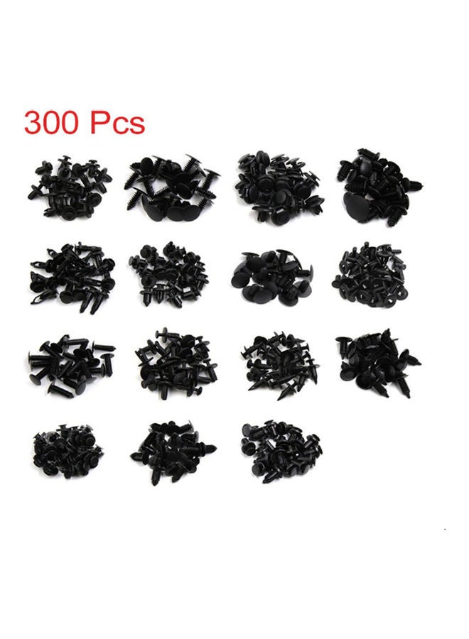 300-Piece Bumper Buckle Set Black/Orange - Image 2