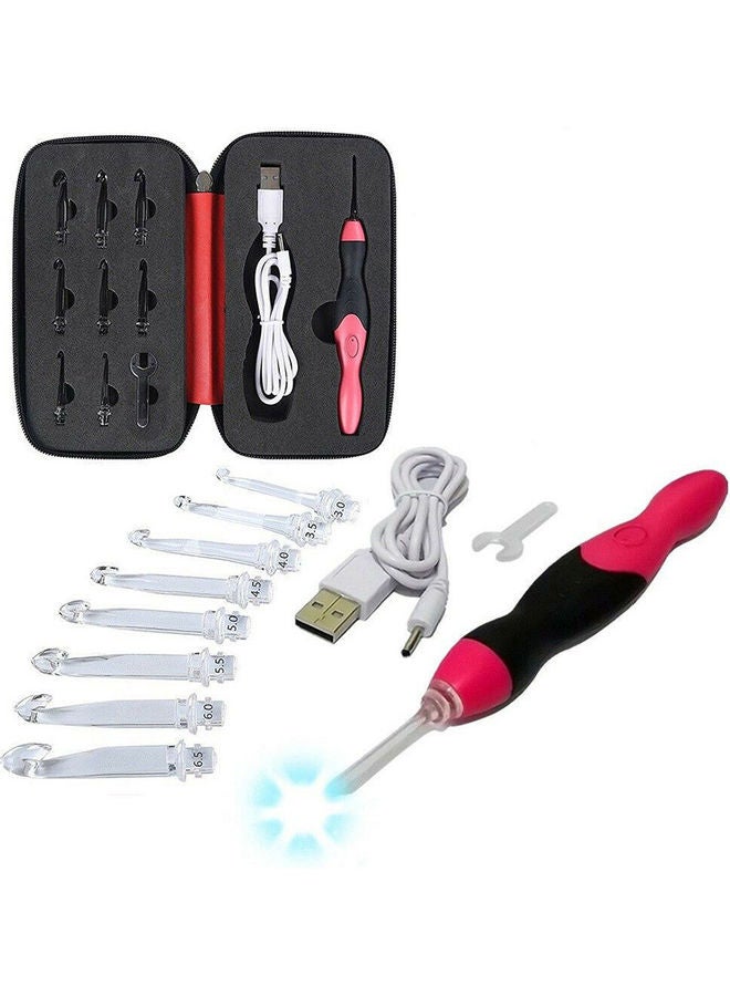 9-In-1 Knitting Machine Set Pink/Black  - Image 1