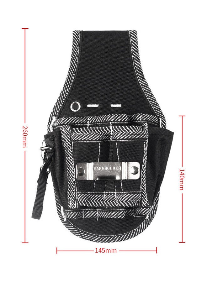 Generic 9-Sleeve Waist Pocket Tool Bag Black 2x14.5cm  - Image 2