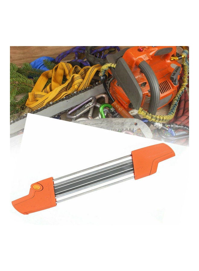 2-In 1 Chain Sharpener Grinding Tool Orange/Grey  - Image 2