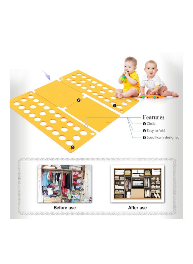 Biki Clothes Laundry Folder Board Yellow  - Image 3