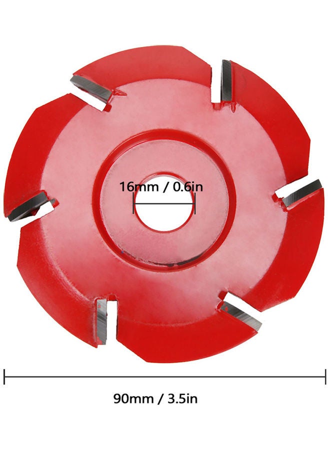 قطاعة طحن ومطحنة بزاوية سداسية الأسنان أحمر 9x2.2x9سم - Image 3