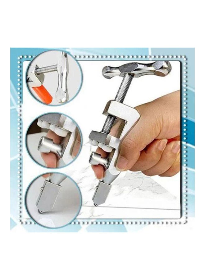 فتاحة زجاجات يدوية محمولة  مصنوعة من الزجاج فضي / أحمر - Image 3