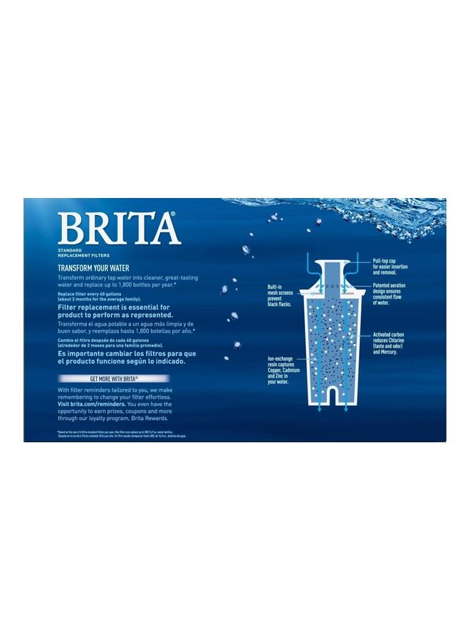 BRITA - 8-Piece Pitcher Replacement Filters White 8inch - Image 1