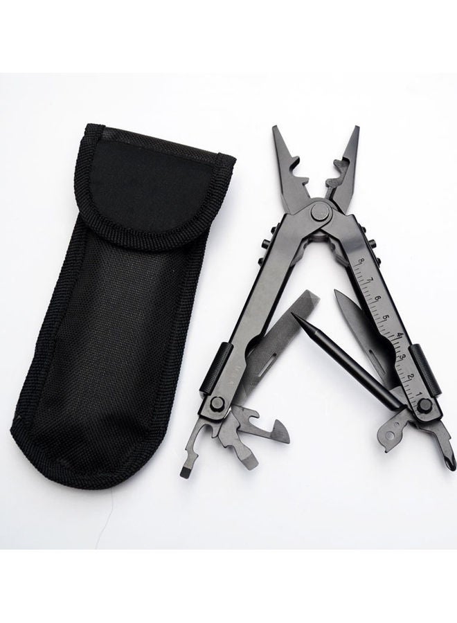 Folding Multifunctional Plier With Bag Black - Image 1
