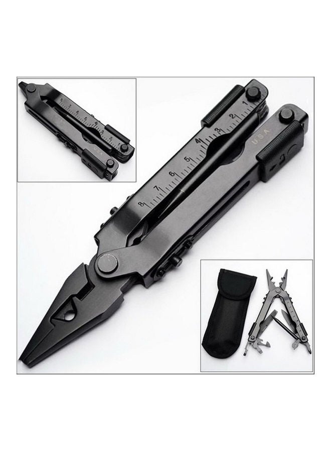 Folding Multifunctional Plier With Bag Black - Image 2