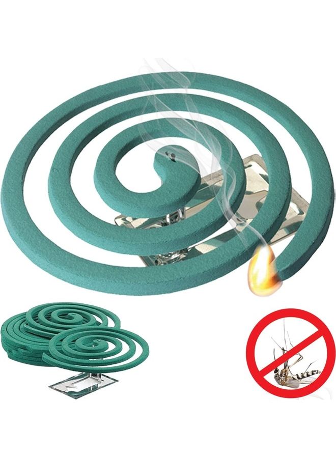 VAPE - 10-Piece Mosquito Repellent Jumbo Spiral Coil Set Green - Image 1