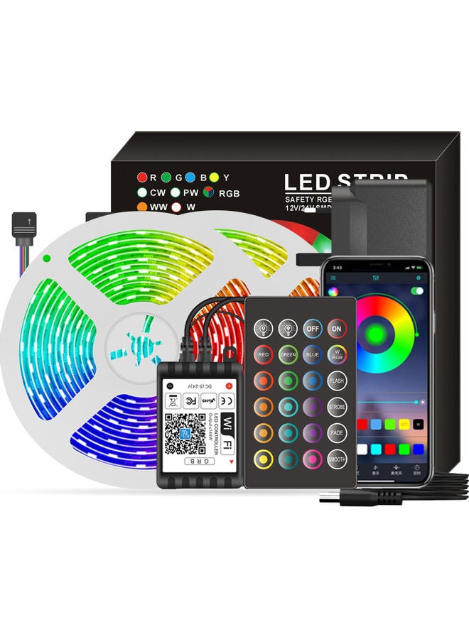 شريط إضاءة LED ذكي بإضاءة متعددة الألوان RGB متعدد الألوان 20متر - Image 1