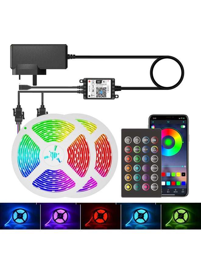 شريط إضاءة LED ذكي بإضاءة متعددة الألوان RGB متعدد الألوان 20متر - Image 3