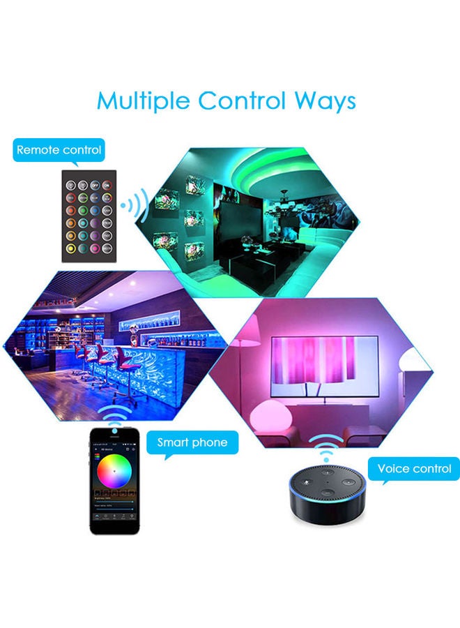 شريط إضاءة LED ذكي بإضاءة متعددة الألوان RGB متعدد الألوان 20متر - Image 4