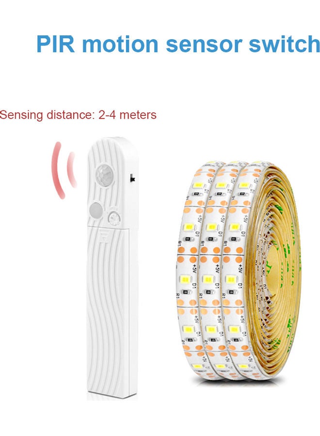 شريط إضاءة LED مزود بجهاز استشعار PIR أبيض - Image 4