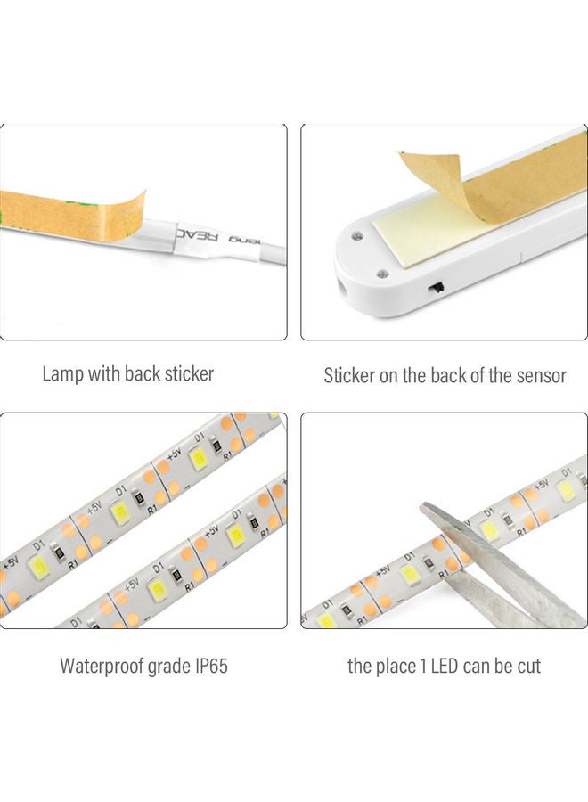 شريط إضاءة LED مزود بجهاز استشعار PIR أبيض - Image 5