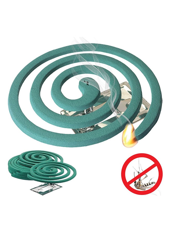 VAPE - 10-Piece Mosquito Repellent Spiral Coils Green 10grams - Image 1