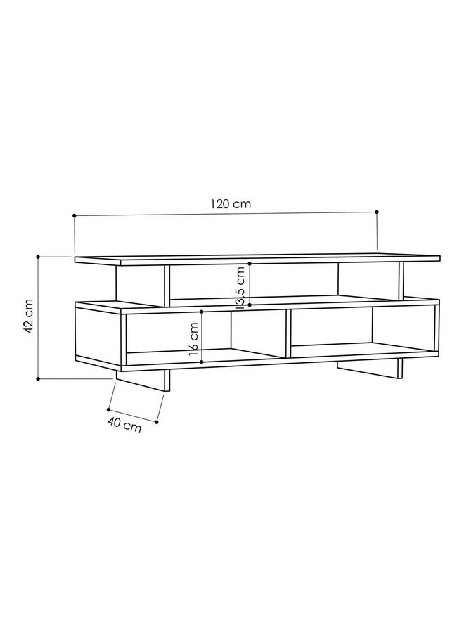 ريترو حامل تلفزيون لأجهزة تلفزيون تصل إلى 50 بوصة ناتشورال 120X42X40سم - Image 3