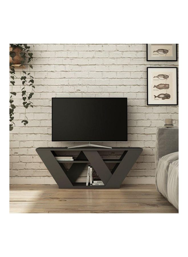 ريترو حامل تلفاز أسود 110X40X30سم - Image 2