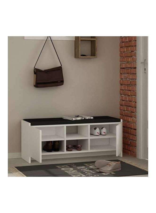 ريترو خزانة أحذية طبيعي/ أسود 110X43X37سم - Image 3