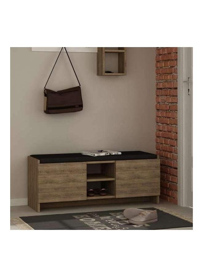 Retro 8-Pair Shoe Storage Cabinet Wooden 110X43X37cm - Image 2