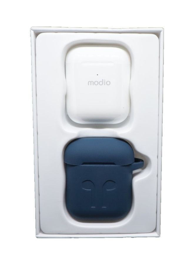 modio Ear Buds With Charging Case White - Image 4