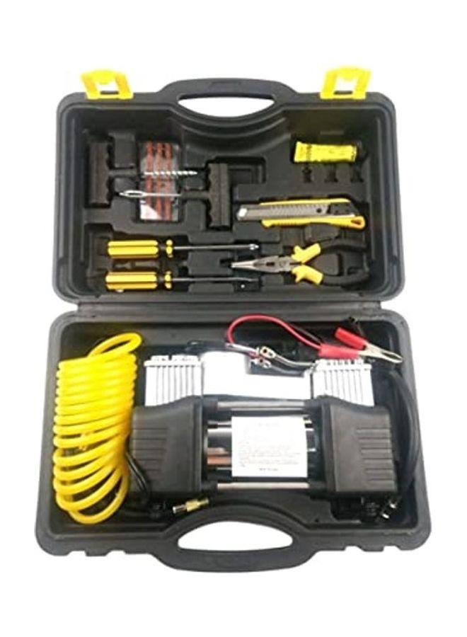 Generic Double Cylinder Metal Air Compressor And Tools Kit 