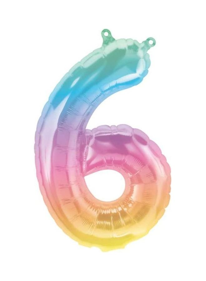 PARTY FUN Number 6 Foil Balloon 16inch
