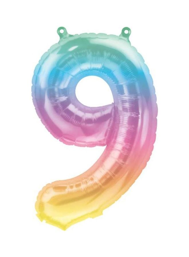 PARTY FUN Number 9 Foil Balloon 16inch 