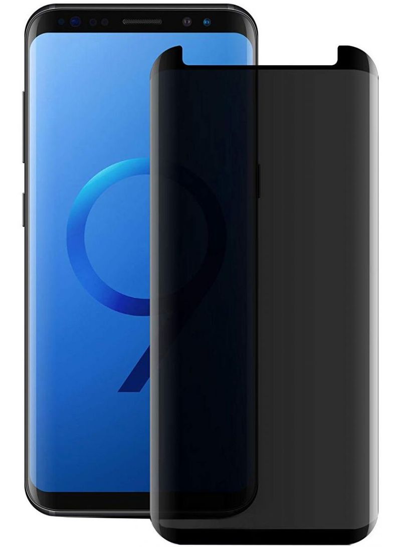 Samsung Galaxy Note 9 Crafted Privacy Tempered Glass Screen Protector - Black clear