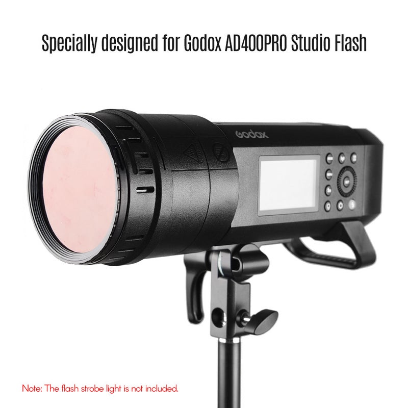 Godox BD08 Barn Door & Honeycomb Grid & 4 Color Gel Filters Kit (Red Yellow Blue Green) for Outdoor Flash Strobe Light Monolight Speedlites multicolour - Image 2